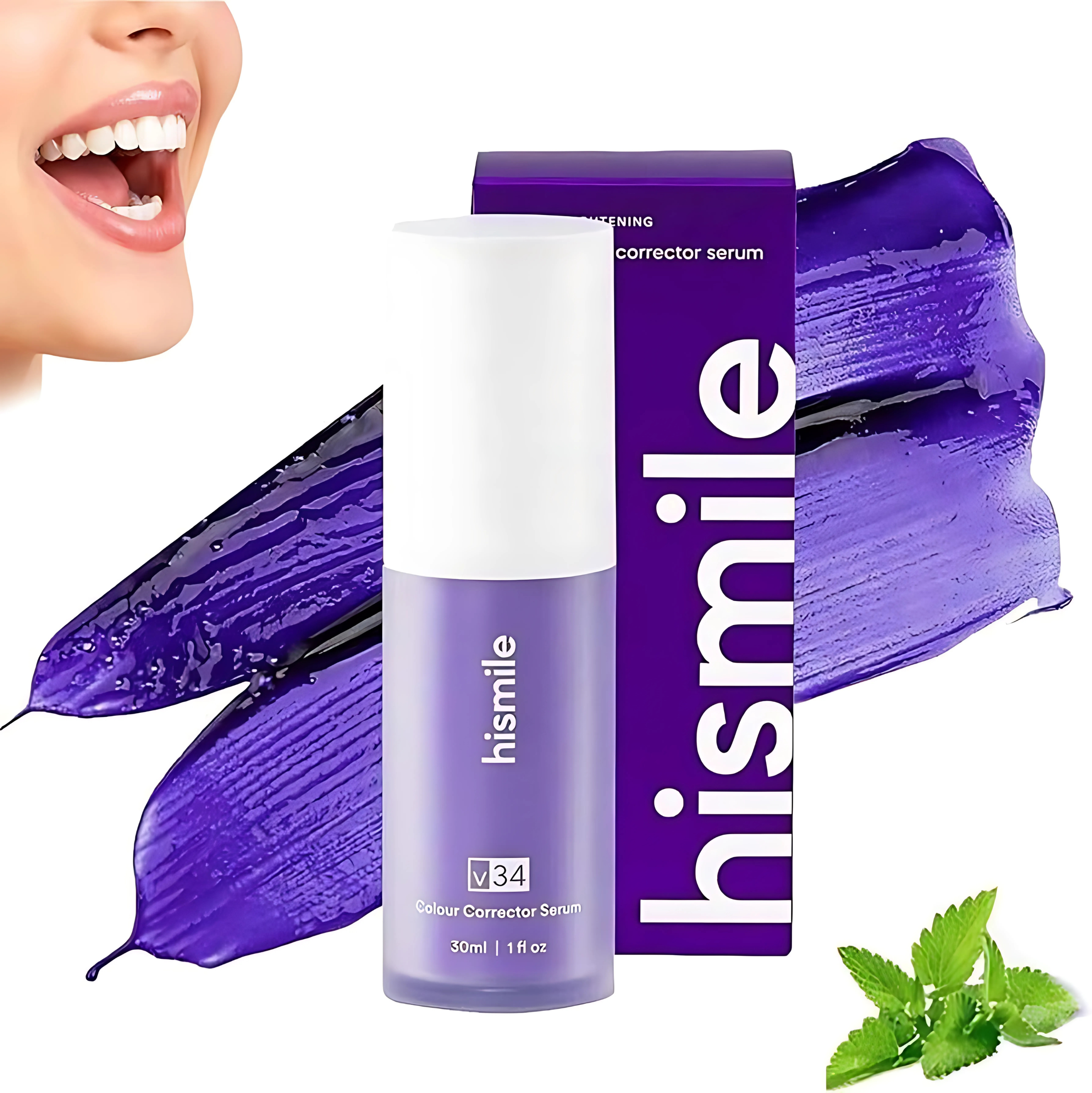 HiSmile V34 Purple Toothpaste – Advanced Teeth Brightening Formula